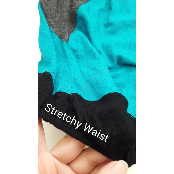 Seductions☆80's Block Color💚Multicolor Top - Picture 3 of 4